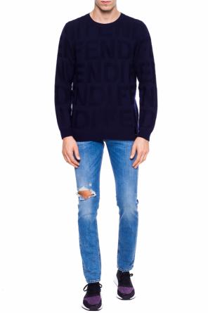 Jeansy 'sleenker' z dziurą, zdjęcie 2 Jeansy 'sleenker' z dziurą od Diesel